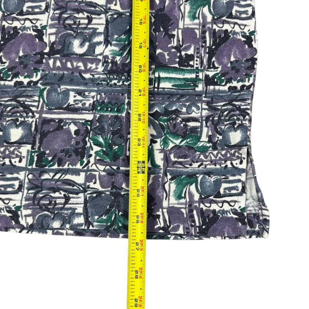 Vintage 90s Maggie Lawrence Sports Floral AOP Long Sleeve Shirt Women's 14/16W - Picture 6 of 7